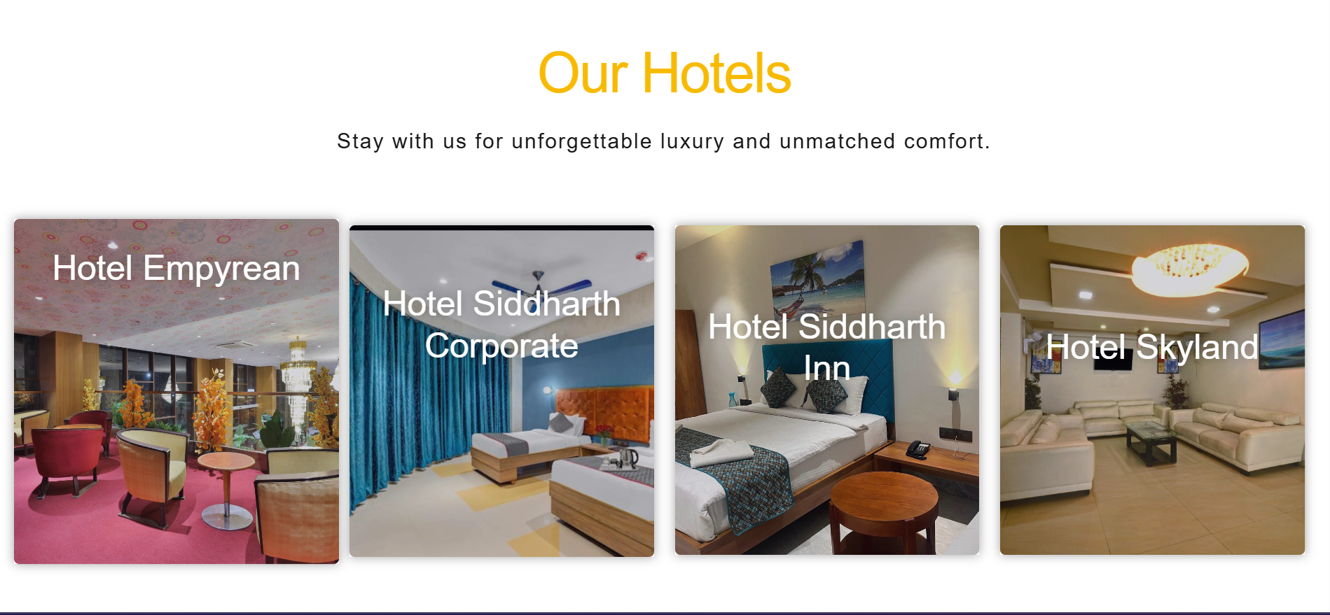 our hotels